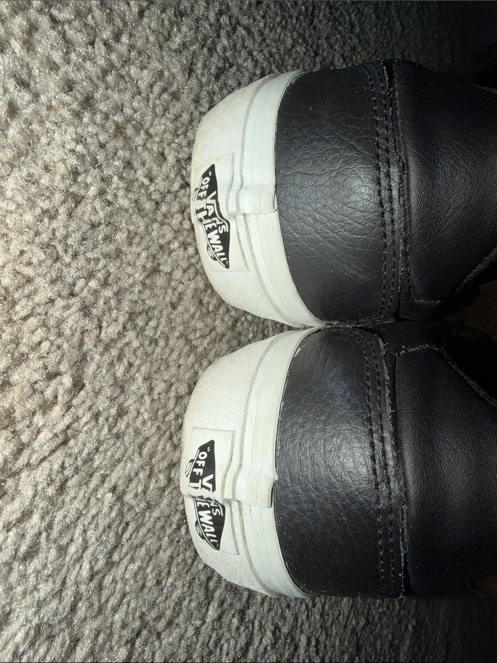 Vans slip on COMFORT shoes size 6 1/2 Black with White bottom - Picture 4 of 8